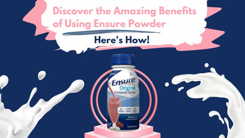 picture shows a product of ensure powder.