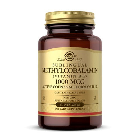Solgar, Methylcobalamin Vitamin B12, 1000 Mcg, 60 Nuggets