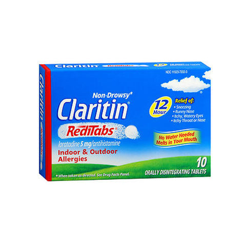 Claritin, 12 Hour Allergy Reditabs, 5 mg, 10 tabs