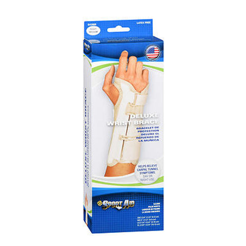 Scott Specialties, Sportaid Wrist Brace Deluxe Right, Beige Medium 1 each