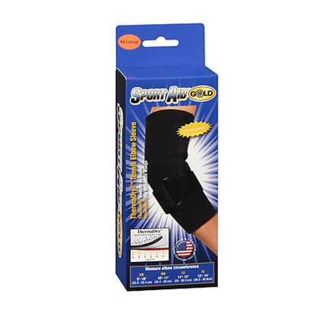 Sport Aid, Elbow Tennis Sleeve Therma-Dry S-A Gold X Large, 1 Each Sport Aid