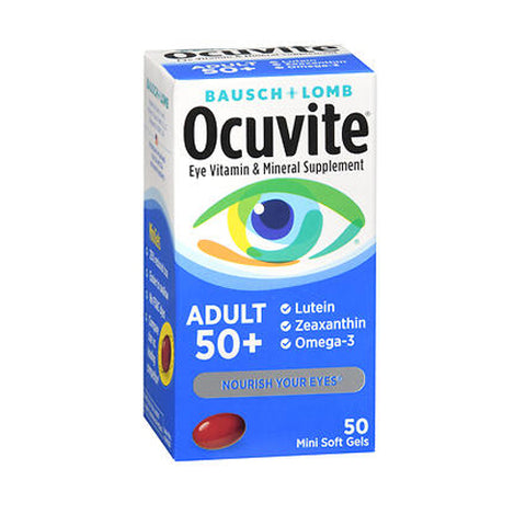 Bausch + Lomb, Bausch & Lomb Ocuvite Adult 50+ Soft Gels, Count of 1