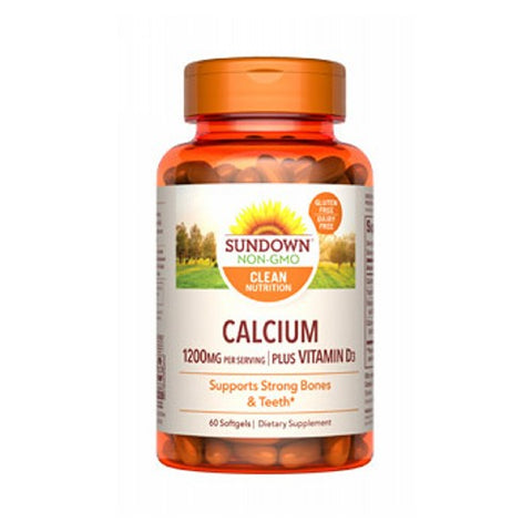 Sundown Naturals, Calcium Plus Vitamin D3, 1200 mg, 60 caps