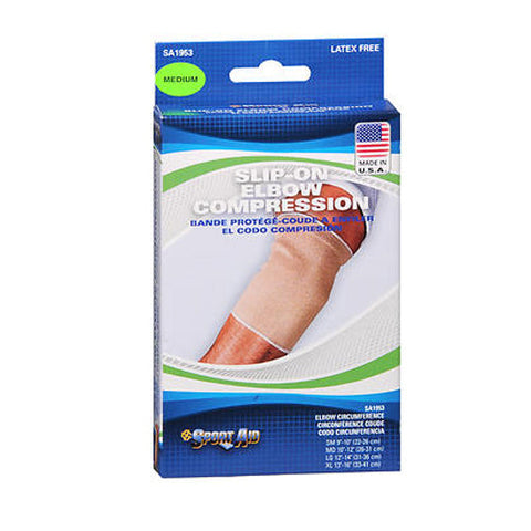 Sport Aid, Sportaid Elbow Brace Slip-On, Beige Medium 1 each Sport Aid