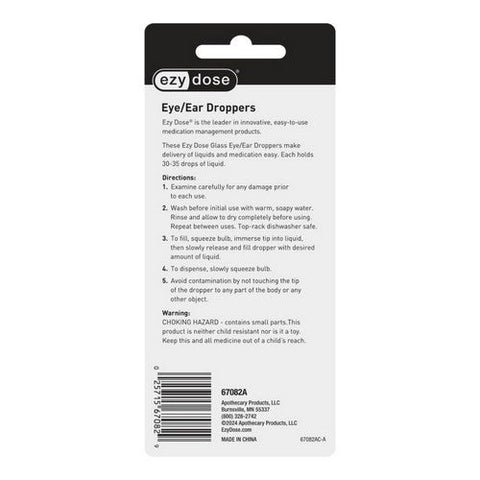 Ezy Dose, Glass Medicine Droppers Straight And Bent Tips, 1 Each Ezy Dose