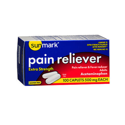 Sunmark, Pain Reliever, 500 mg, 100 tabs