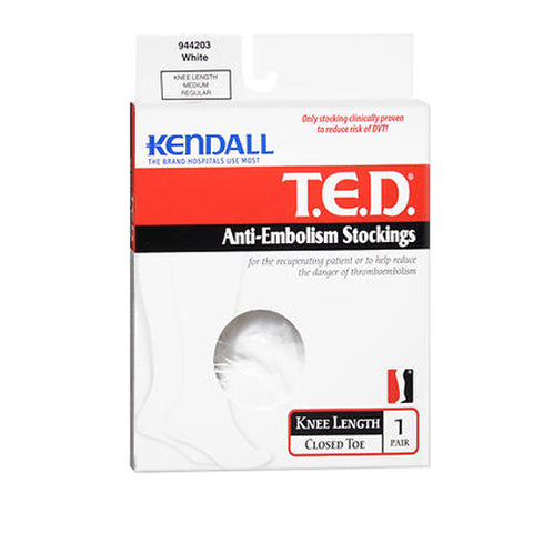 T.E.D, Anti-Embolism Stockings Knee Length Medium White, 1 Each T.E.D