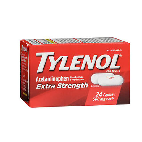 Tylenol, Extra Strength, 500 mg, 24 Tabs