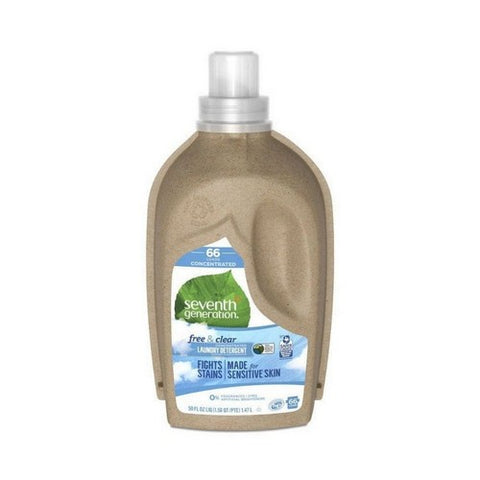 Seventh Generation, Free And Clear Liquid Laundry Detergent, Free and Clear, 50 OZ