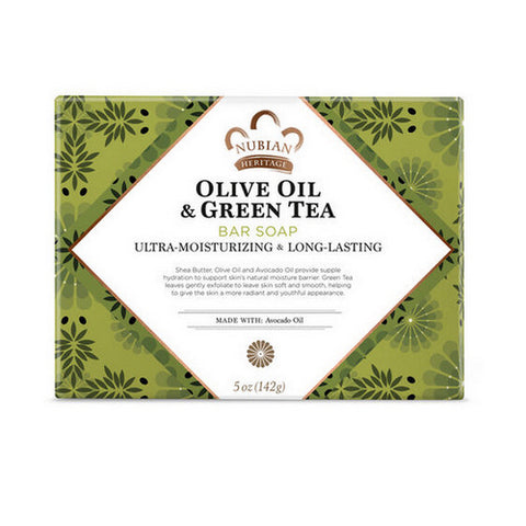 Nubian Heritage, Bar Soap, Olive and Green Tea 5 OZ
