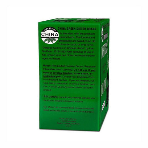 Uncle Lees Teas, Dieters Tea China Green, 12 Bags