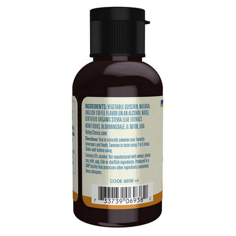 Now Foods, Better Stevia English Toffee, 2 Oz
