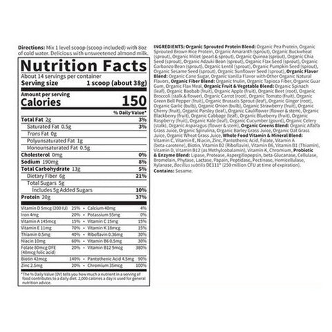 Garden of Life, Gol Raw Organic Meal - (Mini), (454) Grams