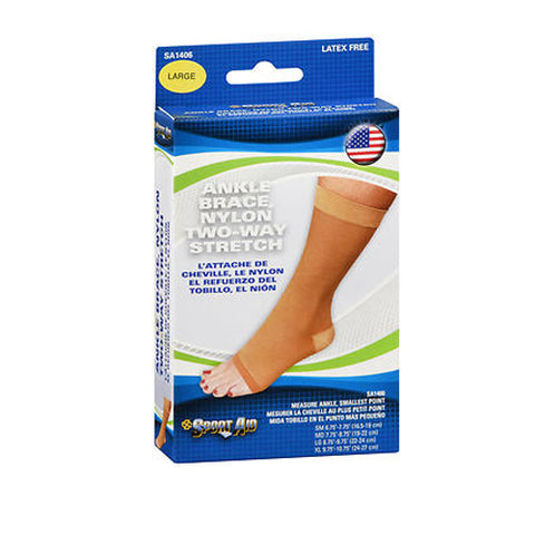 Sport Aid, Ankle Brace Large Beige, 1 Each