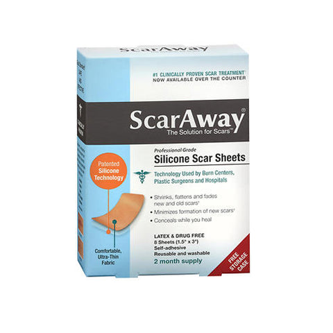 ScarAway, Silicone Scar Sheets, 8 Each