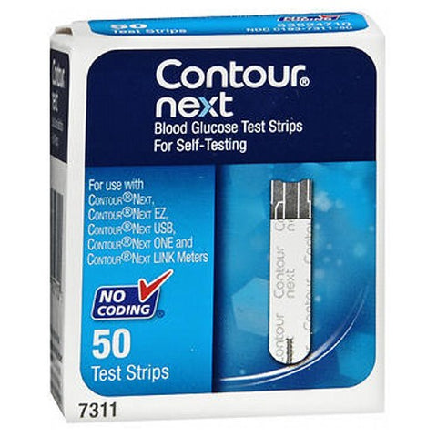 Bayer, Contour Next Blood Glucose Test Strips, Box Of 50
