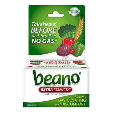 Beano, Food Enzyme Dietary Supplement Tablets, 30 Tablets