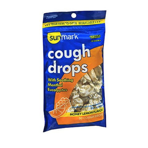Sunmark, Cough Drops Honey, Lemon Flavor 30 Each