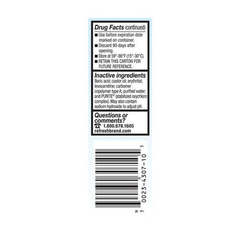 Refresh, Optive Advanced Lubricant Eye Drops, 0.33 Oz Refresh