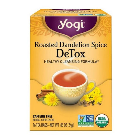 Yogi, Roasted Dandelion Spice DeTox, 16 Bags