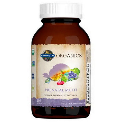 Garden of Life, Organics Prenatal Multi, 180 Tabs Garden of Life