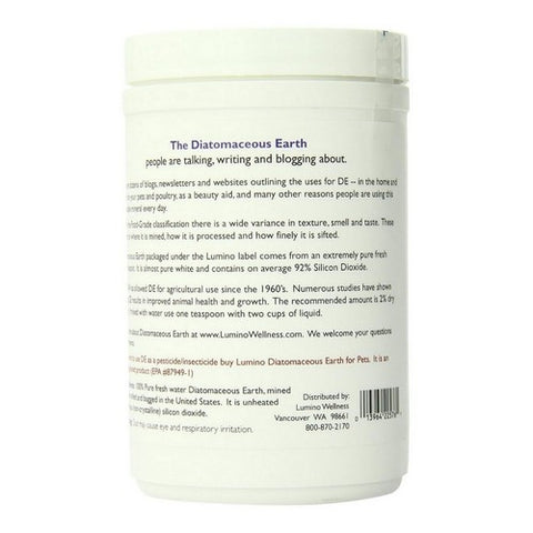 Lumino, Pure Food Grade Diatomaceous Earth, 9 Oz