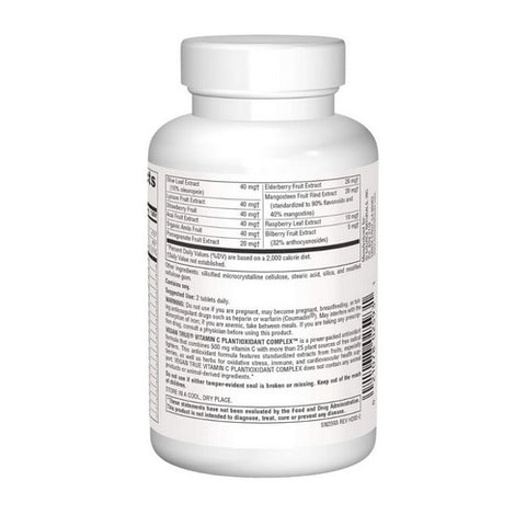 Source Naturals, Vegan True Vitamin C Plantioxidant Complex, 60 Tabs
