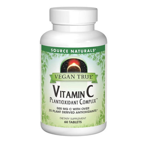 Source Naturals, Vegan True Vitamin C Plantioxidant Complex, 60 Tabs
