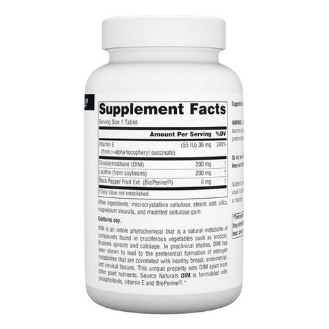 Source Naturals, DIM, 200 mg, 60 Tabs