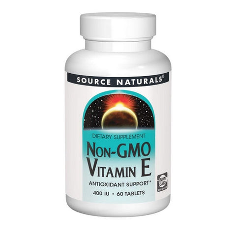 Source Naturals, Vitamin E  Non-GMO, 400 IU, 60 Tabs