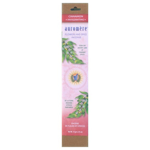 Auromere, Flower & Spice Incense, Cinnamon 1 Count