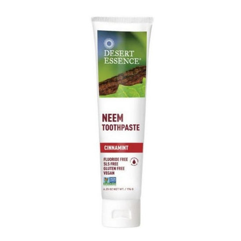 Desert Essence, Neem Toothpaste Cinnamint, 6.25 Oz