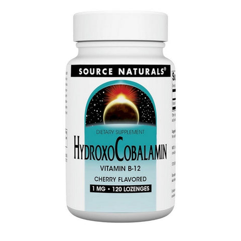 Source Naturals, HydroxoCobalamin Vitamin B-12, 120 Tabs