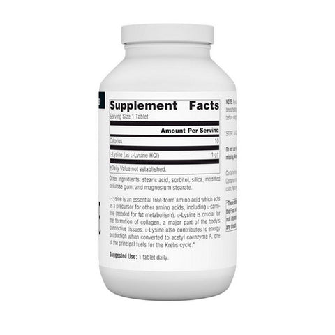 Source Naturals, L-Lysine, 1,000 mg, 200 Tabs