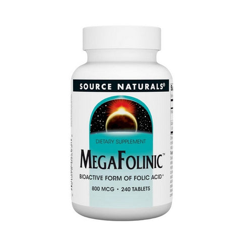 Source Naturals, MegaFolinic, 800 mcg, 240 Tabs Source Naturals