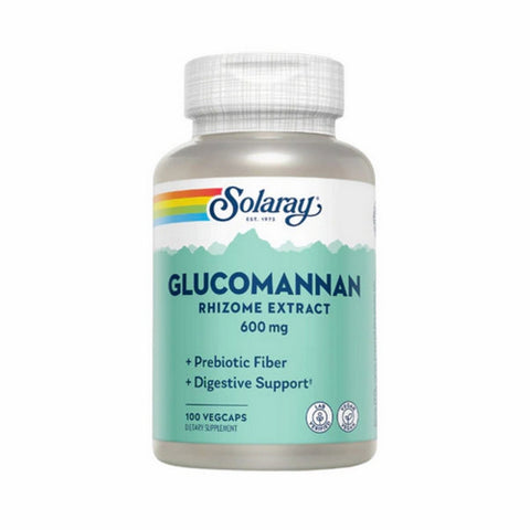 Solaray, Glucomannan, 600 mg, 100 Caps