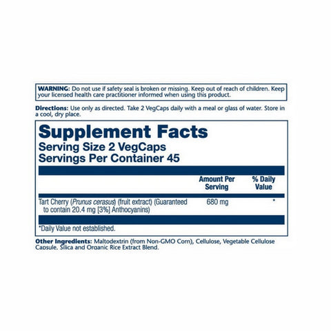 Solaray, Triple Strength Tart Cherry, 90 Caps