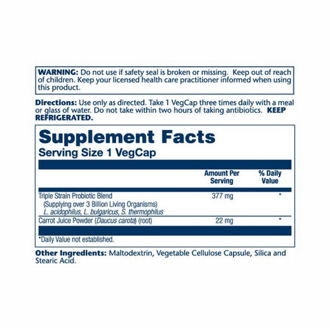 Solaray, Acidophilus, 3 Billion, 60 Caps
