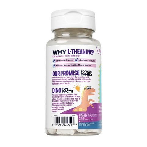 Kal, Relax-A-Saurus Relaxation Support Grape, Grape 30 Chews