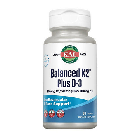 Kal, Balanced K2 Plus D-3, 60 Tabs