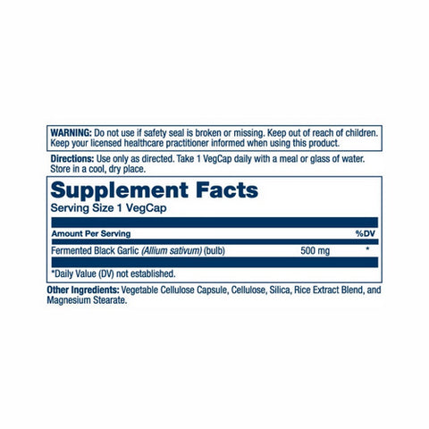 Solaray, True Herbs Black Garlic Fermented, 500 mg, 50 Caps