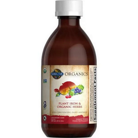 Garden of Life, Plant Iron & Organic Herbs, Cranberry-Lime 8 oz