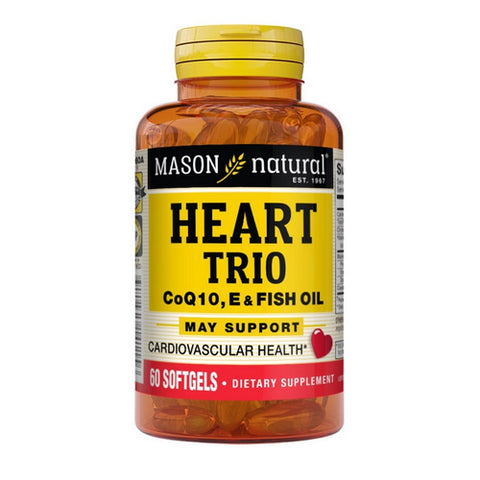 Mason, Heart Trio: Co Q-10 - Vitamin E & Fish Oil, 60 Sgel
