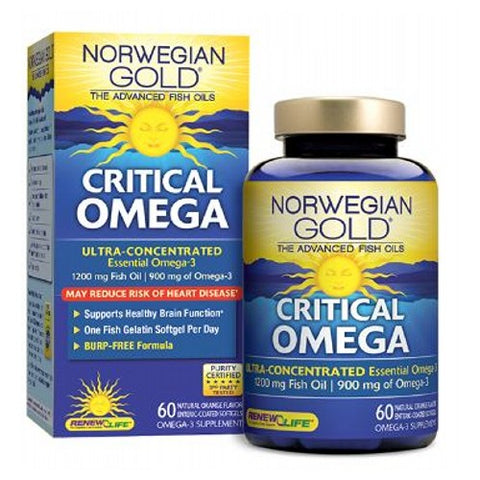 Renew Life, Norwegian Gold Critical Omega, 60 Fish Softgels