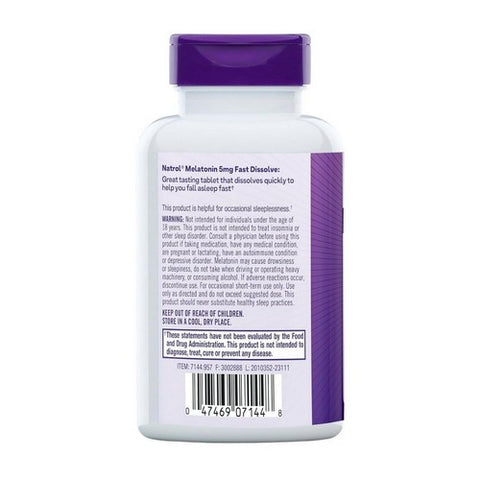 Natrol, Fast Dissolve Melatonin, 5 mg, 150 Count