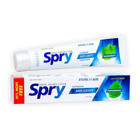 Xlear Inc, Spry Toothpaste Flouride, Peppermint 5 Oz