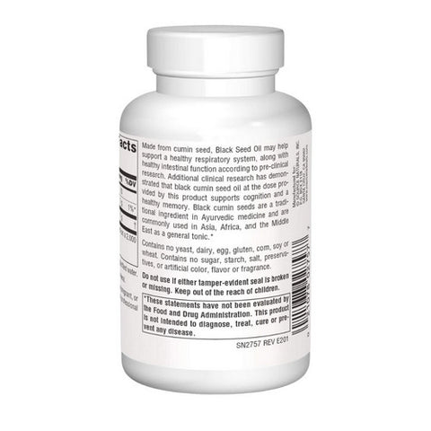Source Naturals, Black Cumin Seed, 500 mg, 120 Softgels