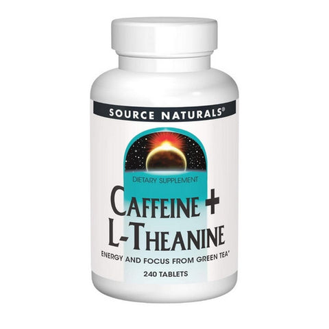 Source Naturals, Caffeine+ L-Theanine, 240 Tabs