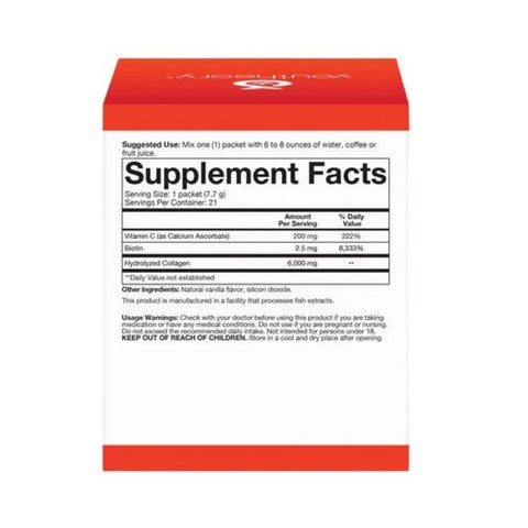 Youtheory, Collagen Powder Vanilla, Vanilla 21 Packets