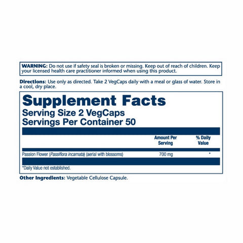Solaray, Passion Flower, 350 mg, 100 Veg Caps